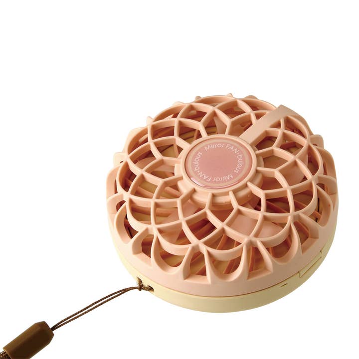 Time Concept - Wholesale Compact Mirror - Illuminated Mirror Compact with Personal 3 in 1 Wearable Fan