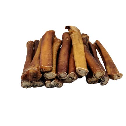 Dibo Pet Foods - Wholesale Pet Treats - Dog - Bully Stick – Low Odor Pizzle – STANDARD - 6"2