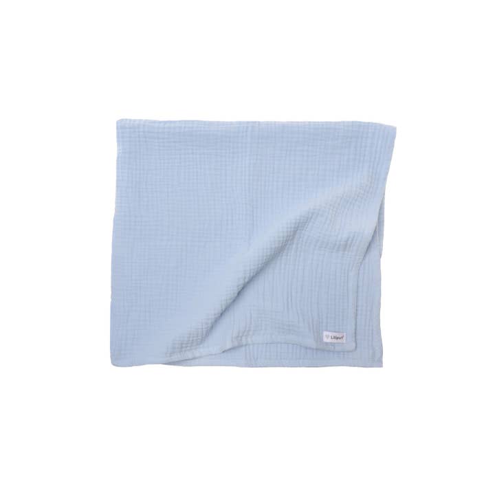 Liliput - Wholesale Quilt - Kids & Baby - Large musselin blanket blue 120x85cm