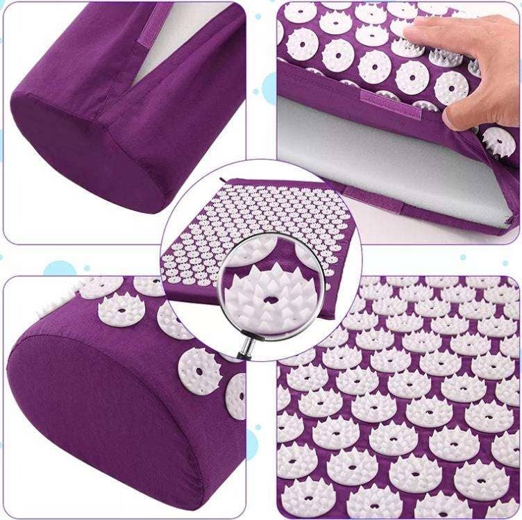  Pack Mix Match Colors  Acupuncture Mattress Mat Back Pain Relief and Neck Pain Reli for wholesale on Faire5