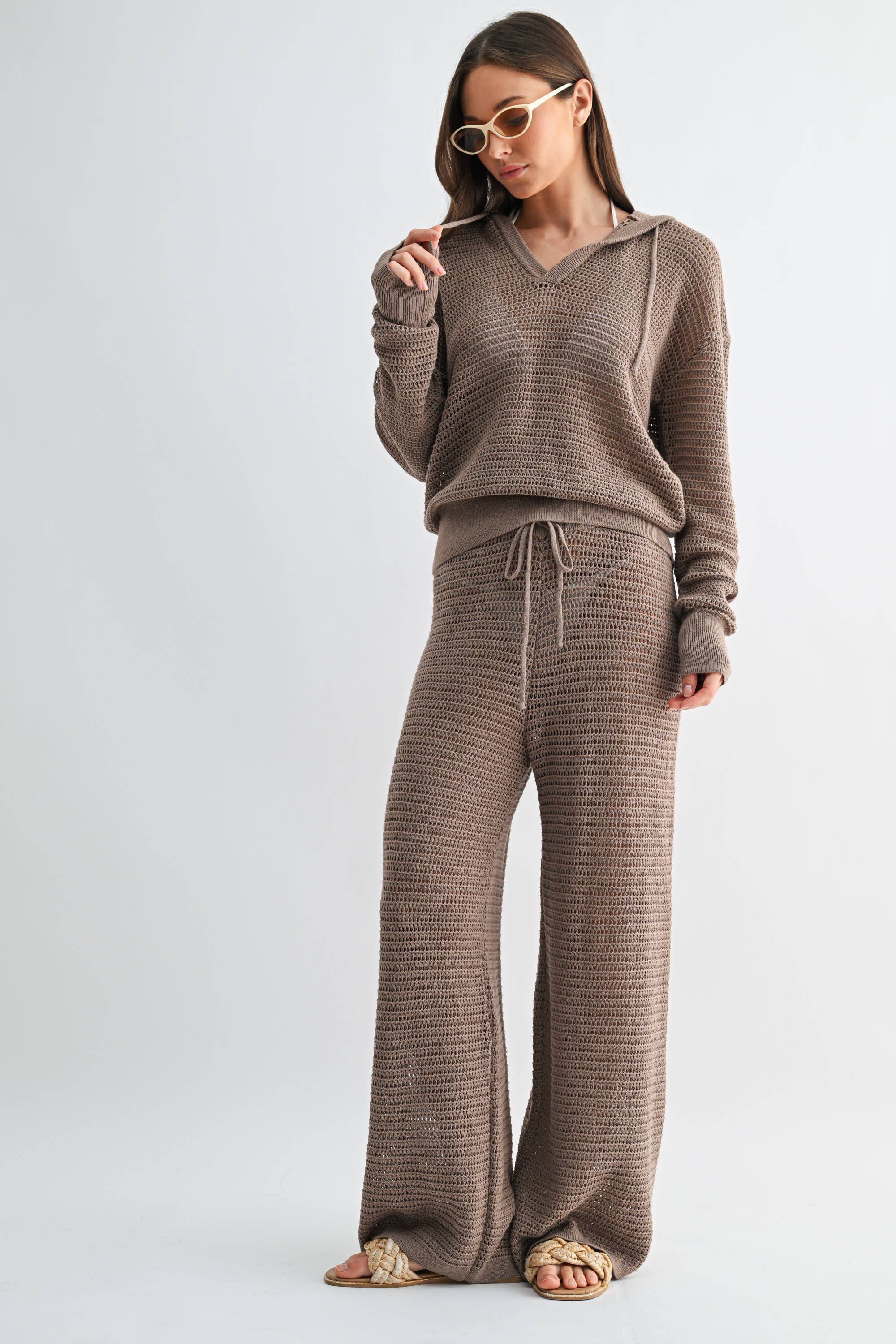 Mono B - Vendita all'ingrosso Felpa con cappuccio - Donna - Felpa all'uncinetto ariosa11