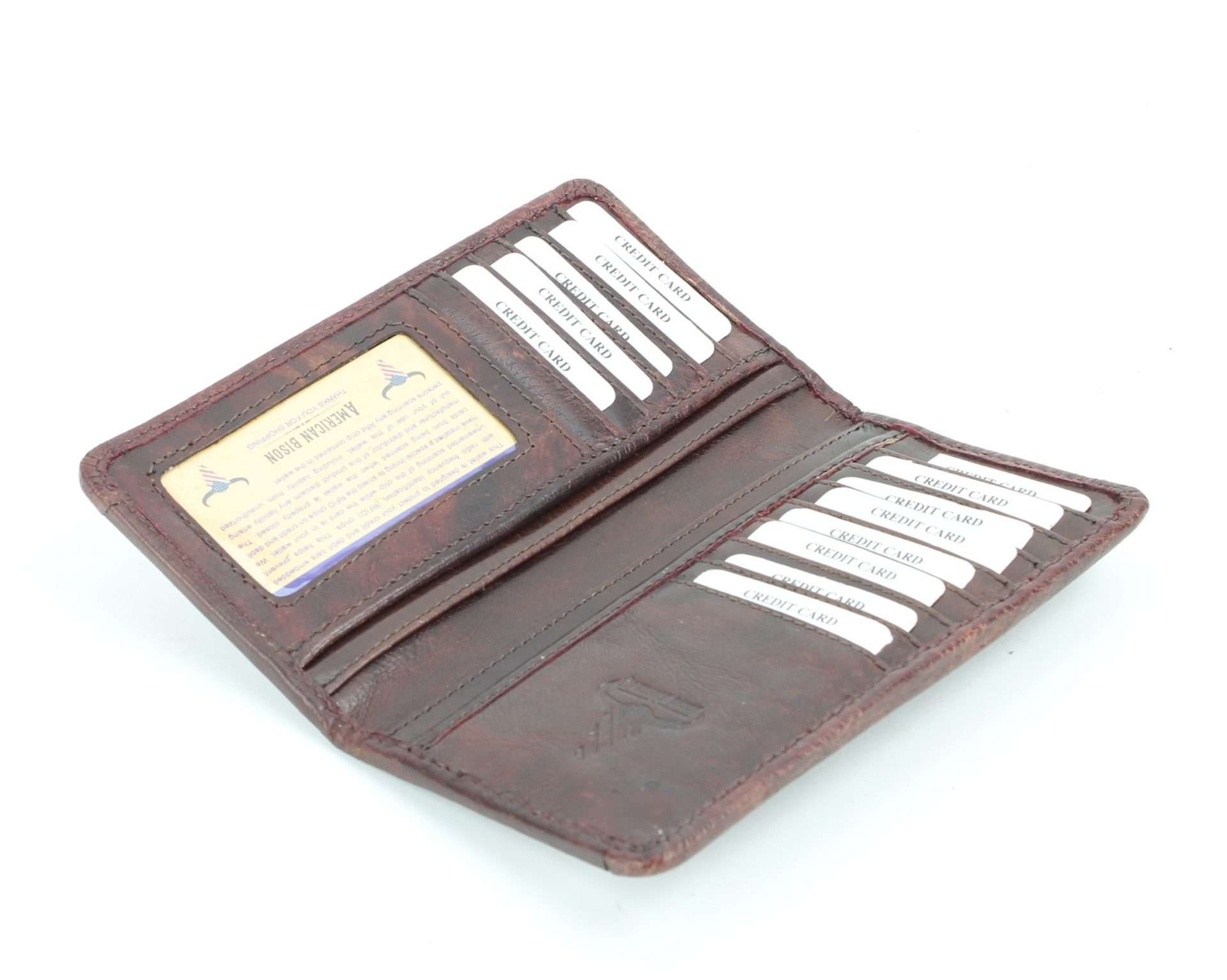 Leather Impressions Inc – Großhandel Brieftasche – Unisex – Filigrane Brieftasche im Western-Rodeo-Design aus gemustertem Leder mit Blumenmuster #AB W 105