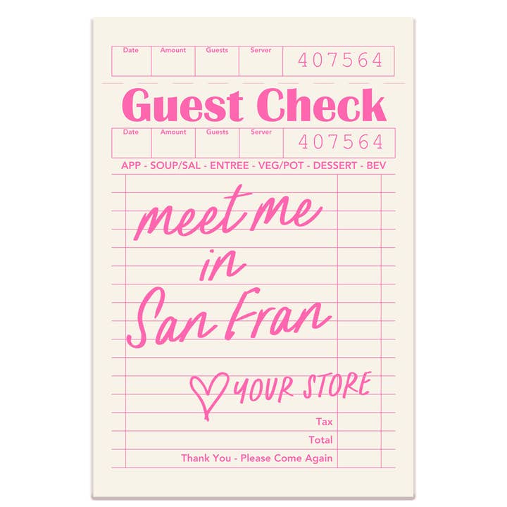 Mugsby - Wholesale Sticker - Personalized City Guest Check Sticker Decal, Custom Sticker
