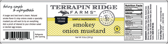 Terrapin Ridge Farms - Wholesale Mustard - Smokey Onion Mustard1