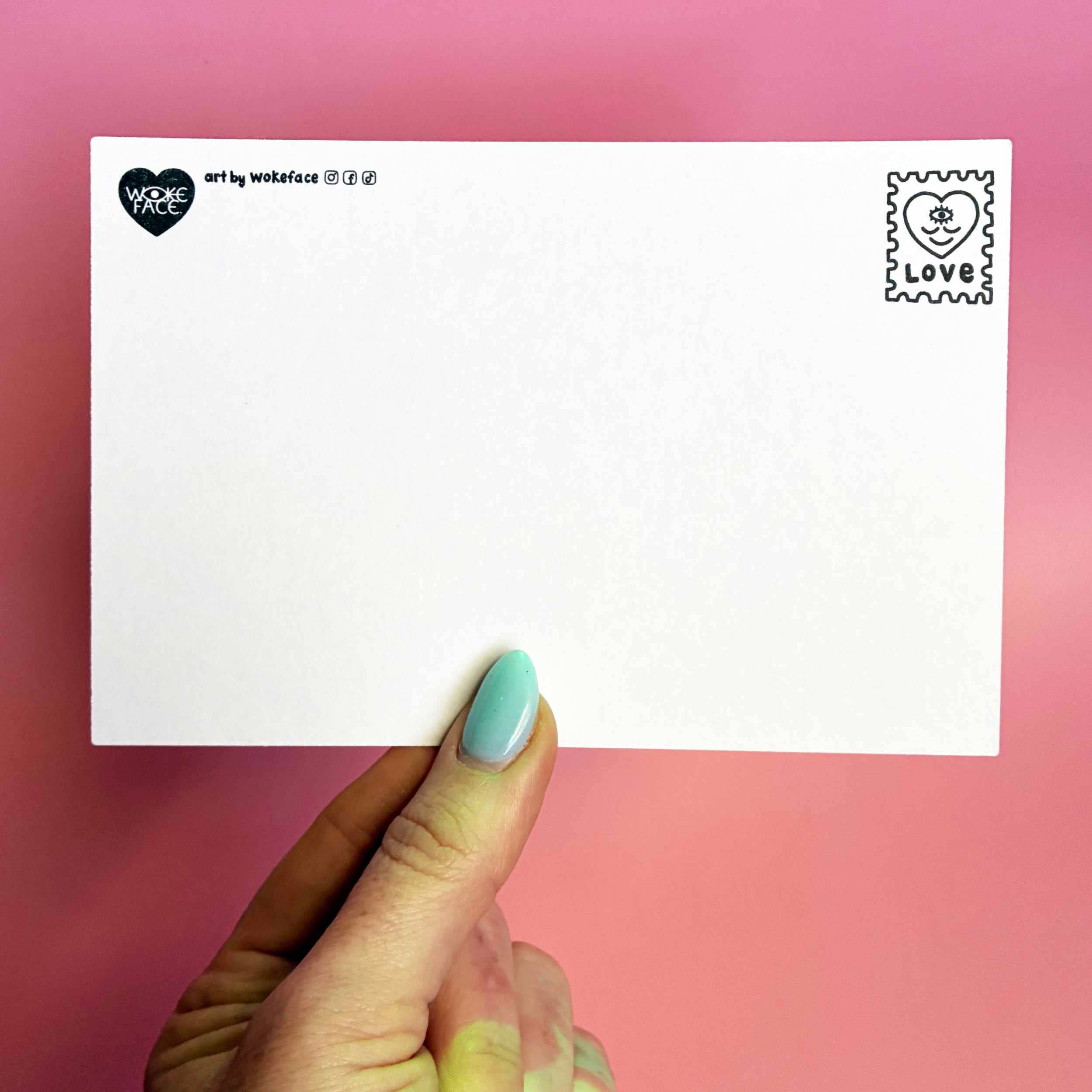 Wokeface - Wholesale Postcard - Postcard - Feelings Chart1