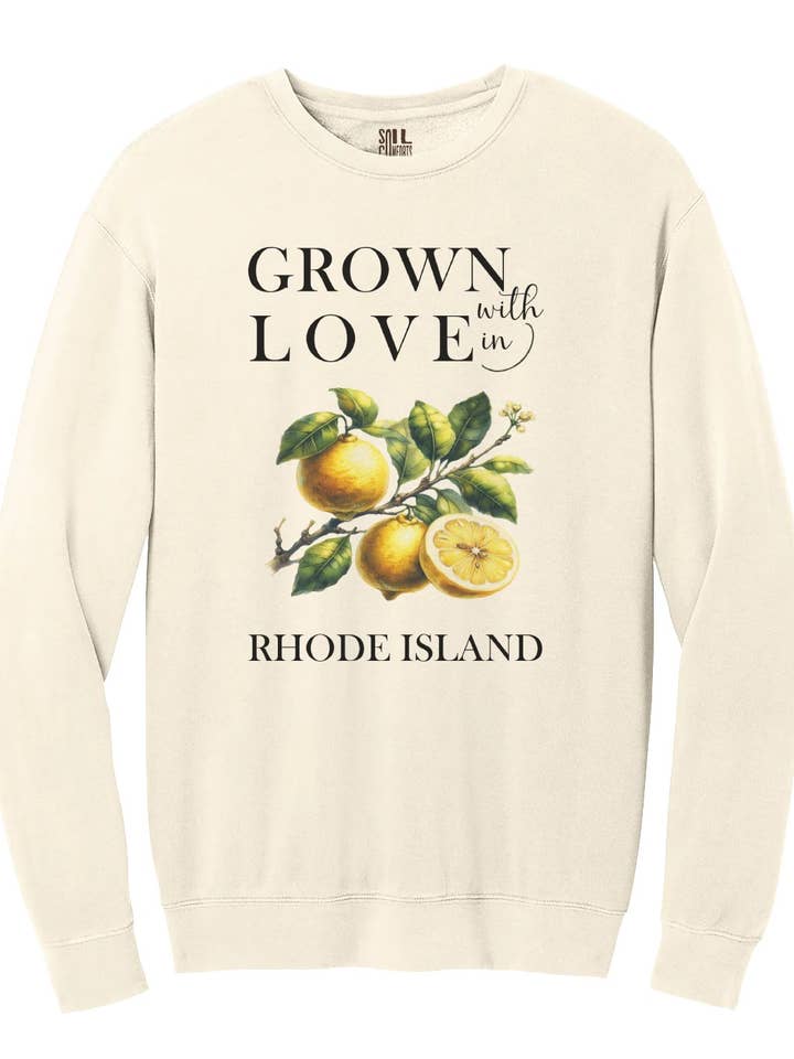 Rhode Island Citroengele Sweater voor wholesale door Soil Comforts