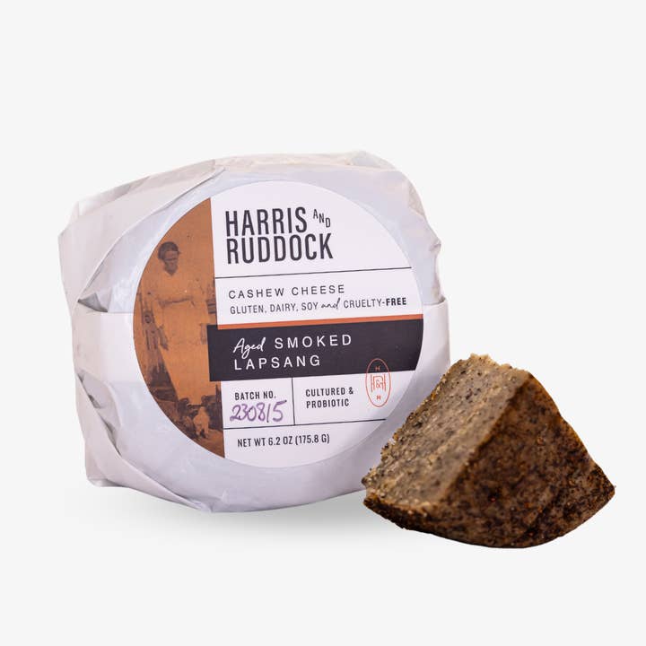 Smoked Lapsang Aged Cheese - 6.2 oz for wholesale by Harris and Ruddock