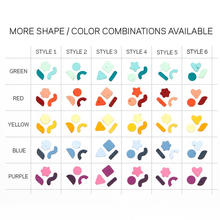 Studio 82° - Wholesale Confetti - Die Cut Wildflower Seed Confetti - Red9