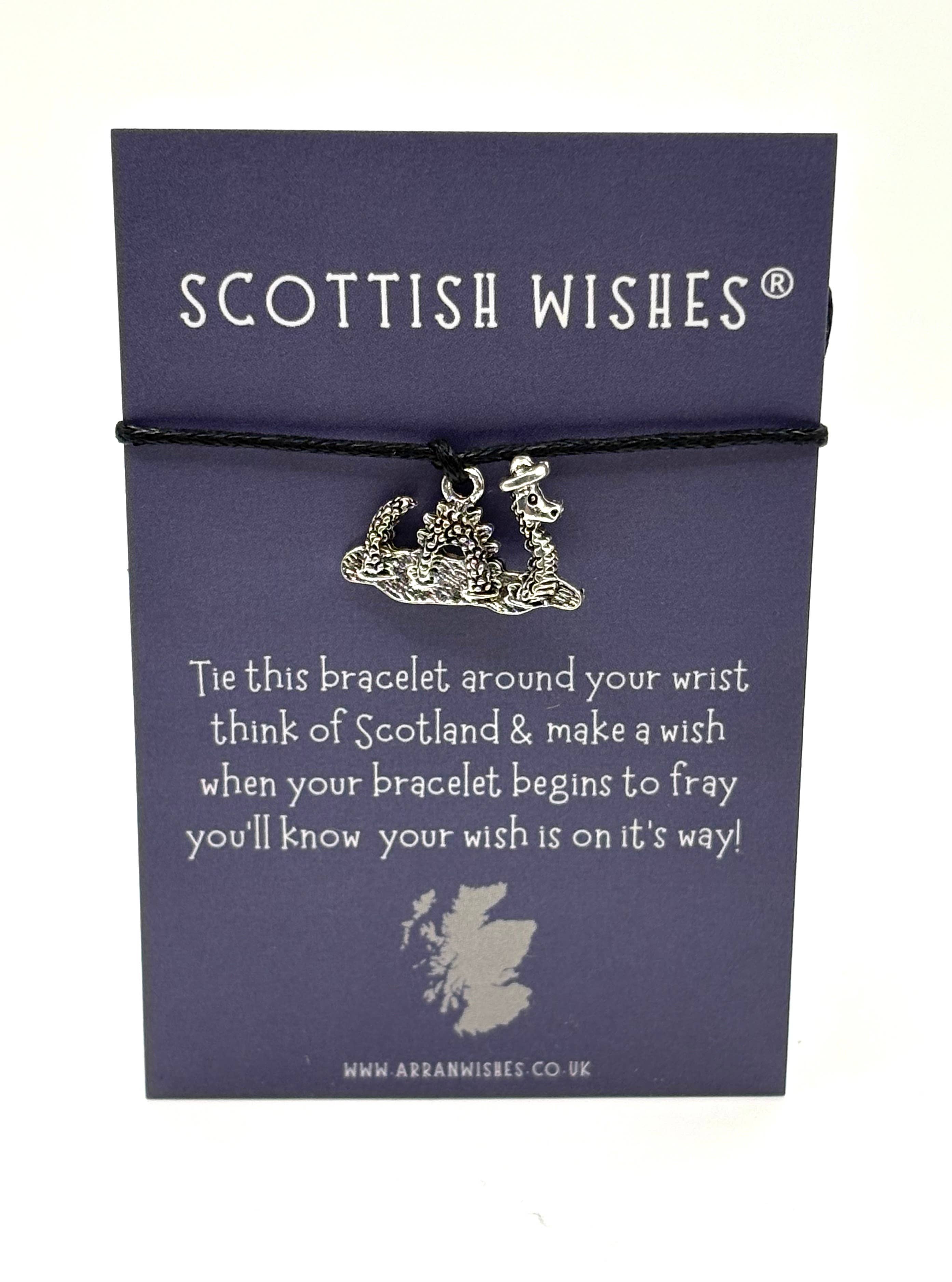 Arran Wishes – Engroshandel Armbånd med vedhæng – Nessie Ønskearmbånd (Loch Ness-uhyret)0