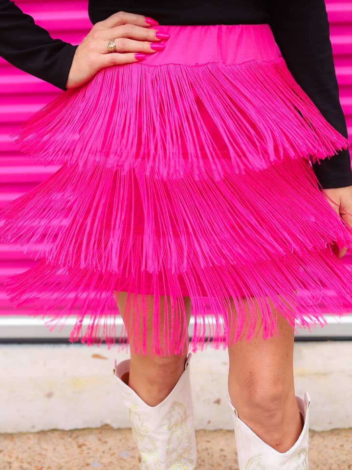Signature Moves Fringe Skort for wholesale by Jess Lea