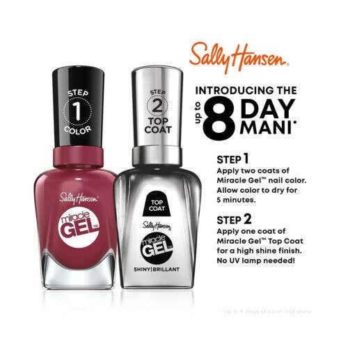 Kasa Style – wholesale Nail polish – Sally Hansen Miracle Gel Nail Color, Terra - Coppa, 0.5 oz, At Home Gel Nail Polish, Gel Nail Polish, No UV Lamp Needed, Long Lasting, Chip Resistant