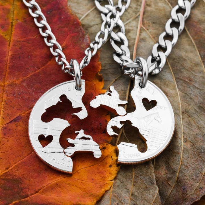 ATV-par klippta på State Side Quarter, par smycken för wholesale av NameCoins