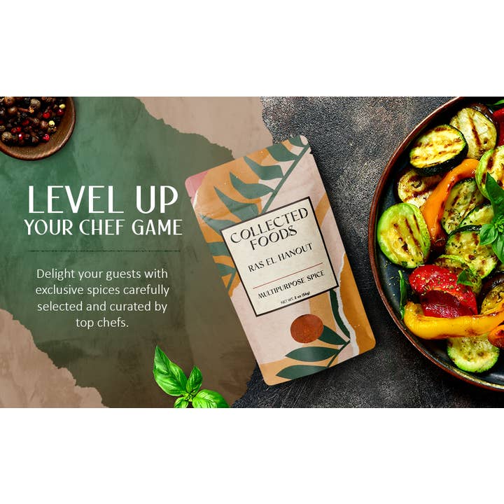 Collected Foods - Wholesale Dried Spice Mix - Gourmet Ras El Hanout - Chef Blended and Curated Small Batch5