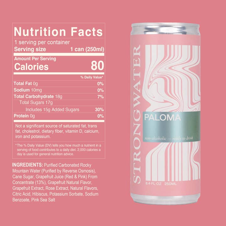 Strongwater - Wholesale Non-Alcoholic Aperitif/Mocktail - Sparkling NA Paloma Mocktail