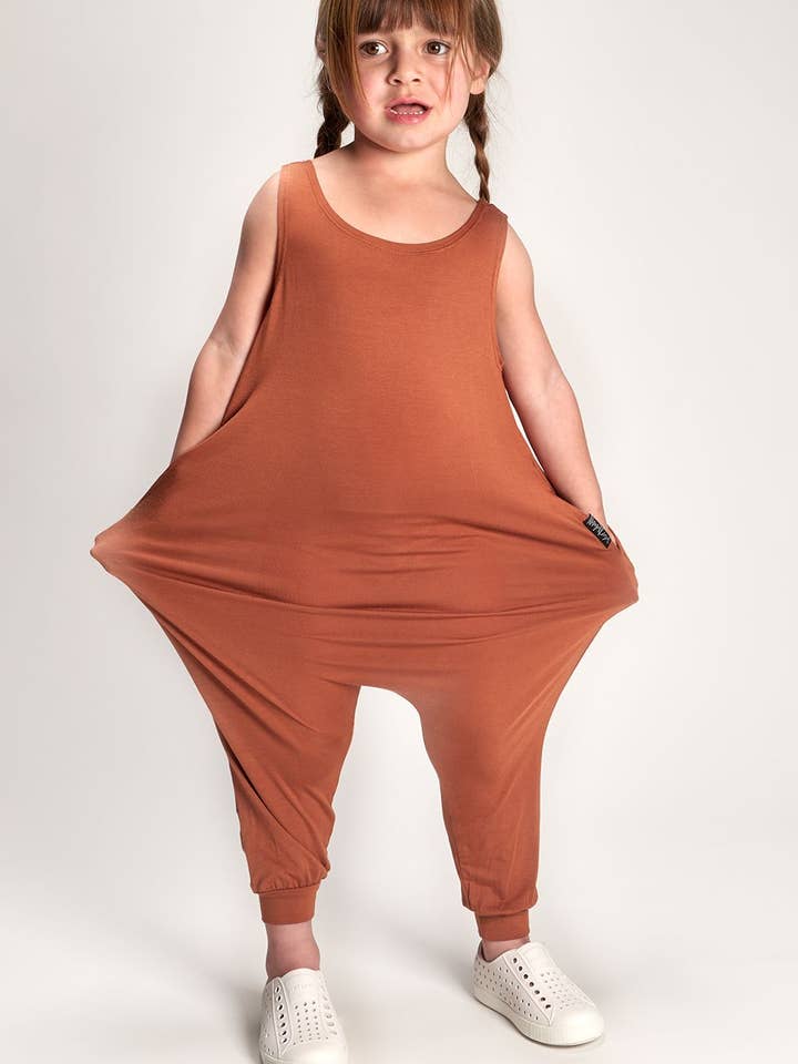 Terra Burnt Orange Mini Toddler Momper for wholesale by Momper Romper