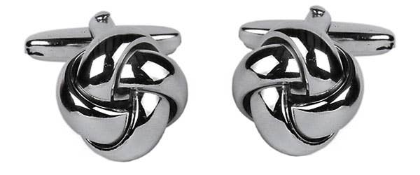 Dalaco - incorporating David Aster – wholesale Cufflinks – Open Curved Section Knot Cufflinks0