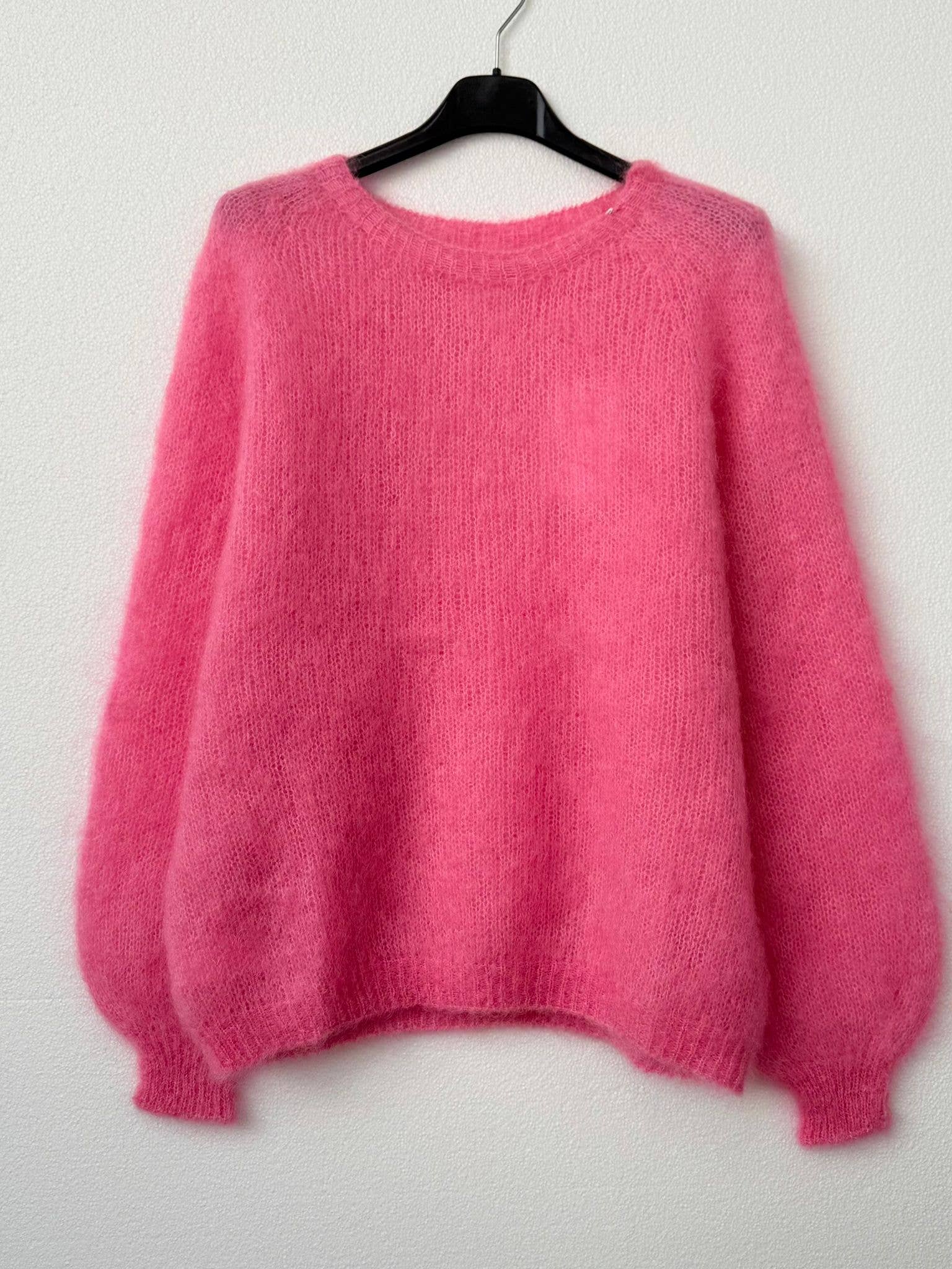 NOELINE – wholesale Knitted jumper – Women′s – 80% kid mohair sweater 301210