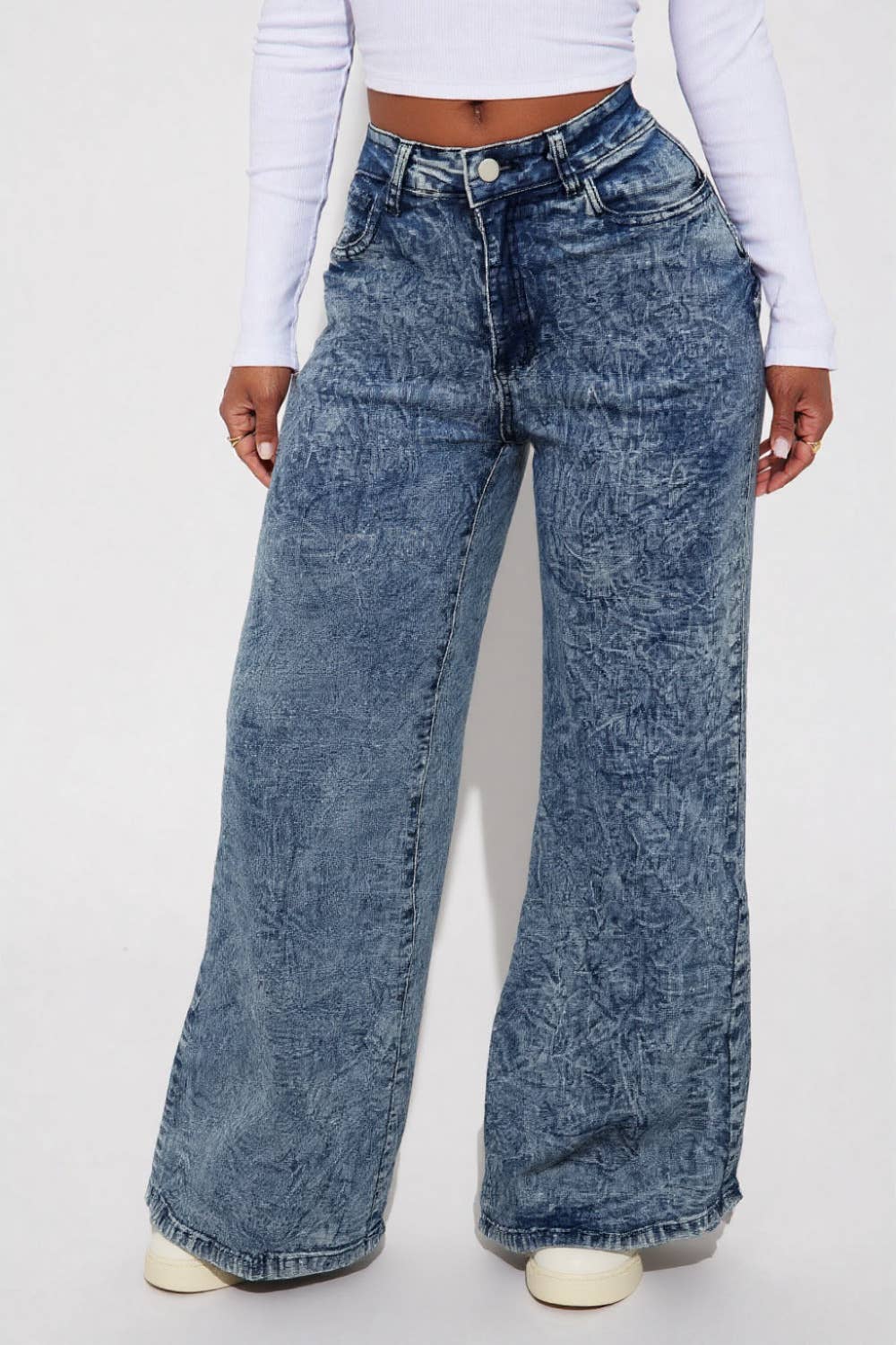 WIDE LEG DENIM JEANS for wholesale on Faire0