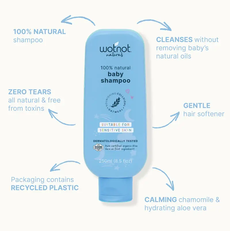 Wotnot Naturals - Wholesale Hair shampoo - 100% Natural Baby Shampoo - Bottle4