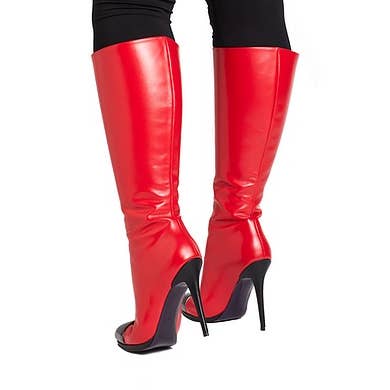 Bottes Lexi en cuir de veau doux pour la vente par Aubergine