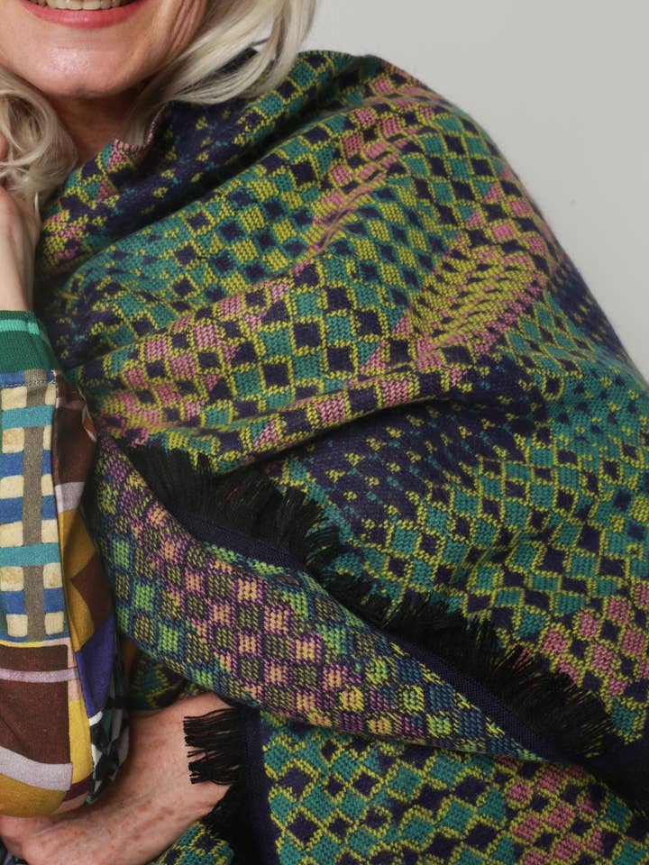 MADE IN SENS - Wholesale Poncho - Women's - PONCHO CERAMIC ANISE2