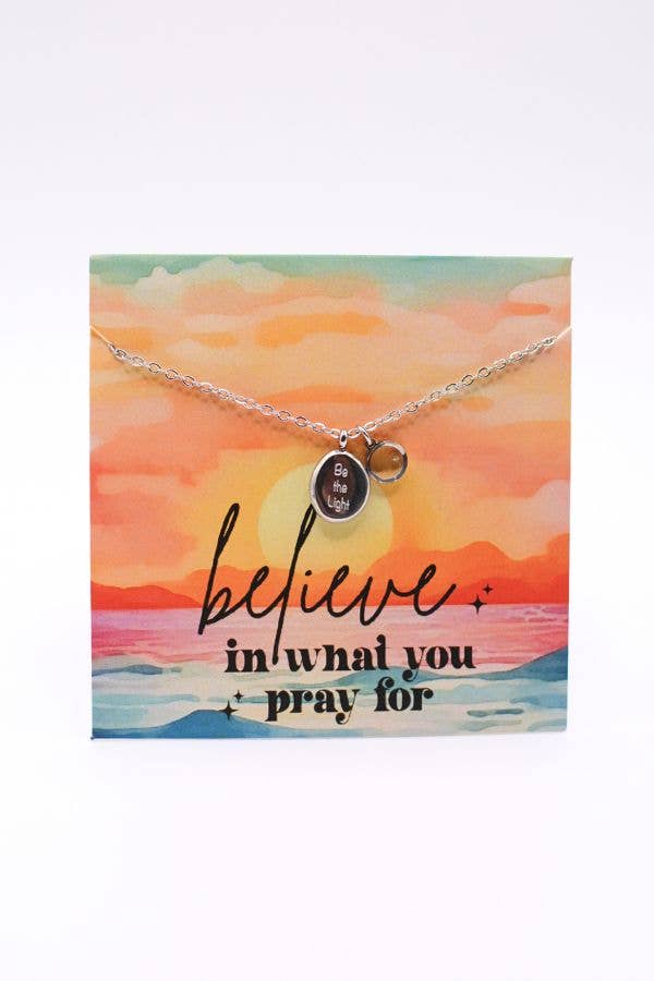 Two and Crew - Faith Based Jewelry & Gifts - Wholesale Pendant/Charm Necklace - Be the Light Mustard Seed Necklace, Hope Christian God Gift2