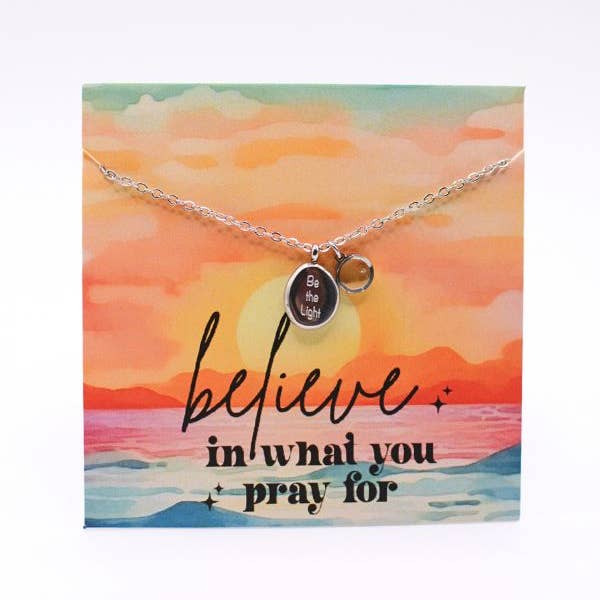 Two and Crew - Faith Based Jewelry & Gifts - Wholesale Pendant/Charm Necklace - Be the Light Mustard Seed Necklace, Hope Christian God Gift2