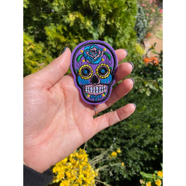 Rogue Society Apparel®️ - Wholesale Patch - Small Sugar Skull Iron on Patch