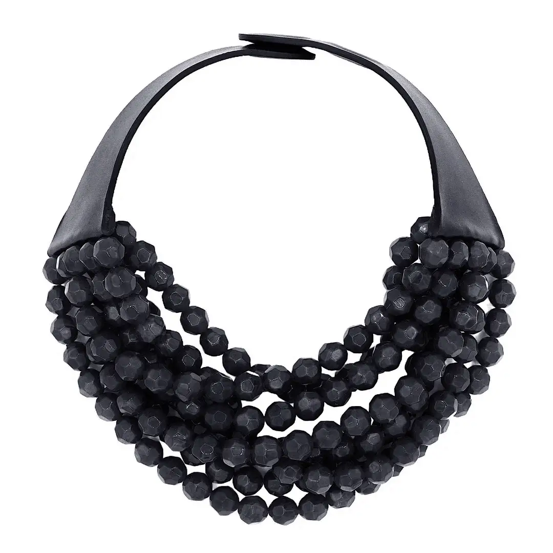 anbfashion - Wholesale Beaded/Pearl Necklace - NEW CHUNKY BEADED LAYERED NECKLACE JKN-1405