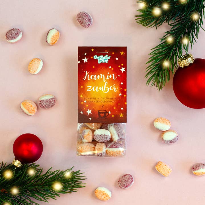 Der Zuckerbäcker - Vendita all'ingrosso Caramelle gommose - Saschbeutel Kaminzauber caramelle con vin brulé e arancia1