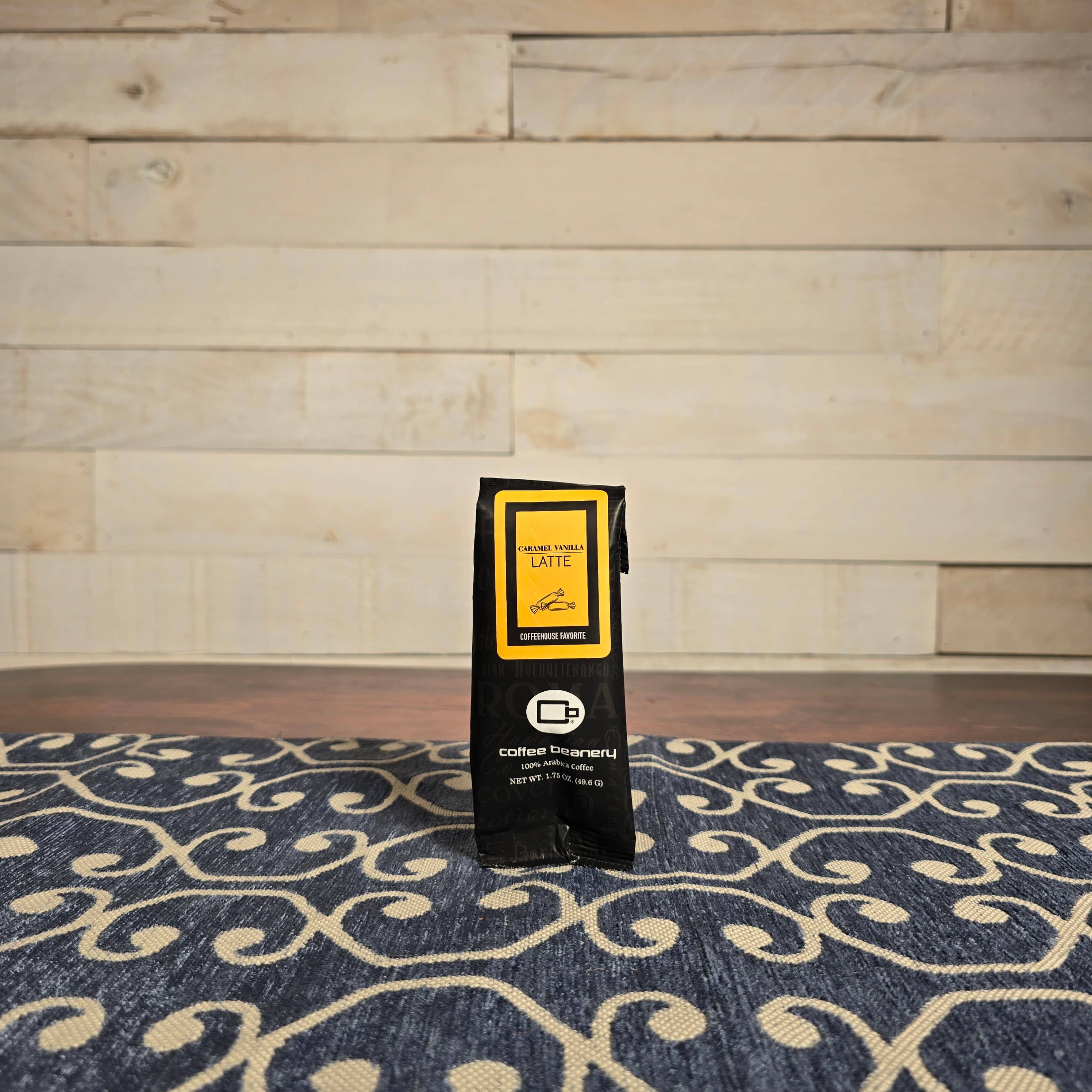 Coffee Beanery - Wholesale Ground Coffee - Caramel Vanilla Latte Coffee | 1.75 oz One Pot Sampler1