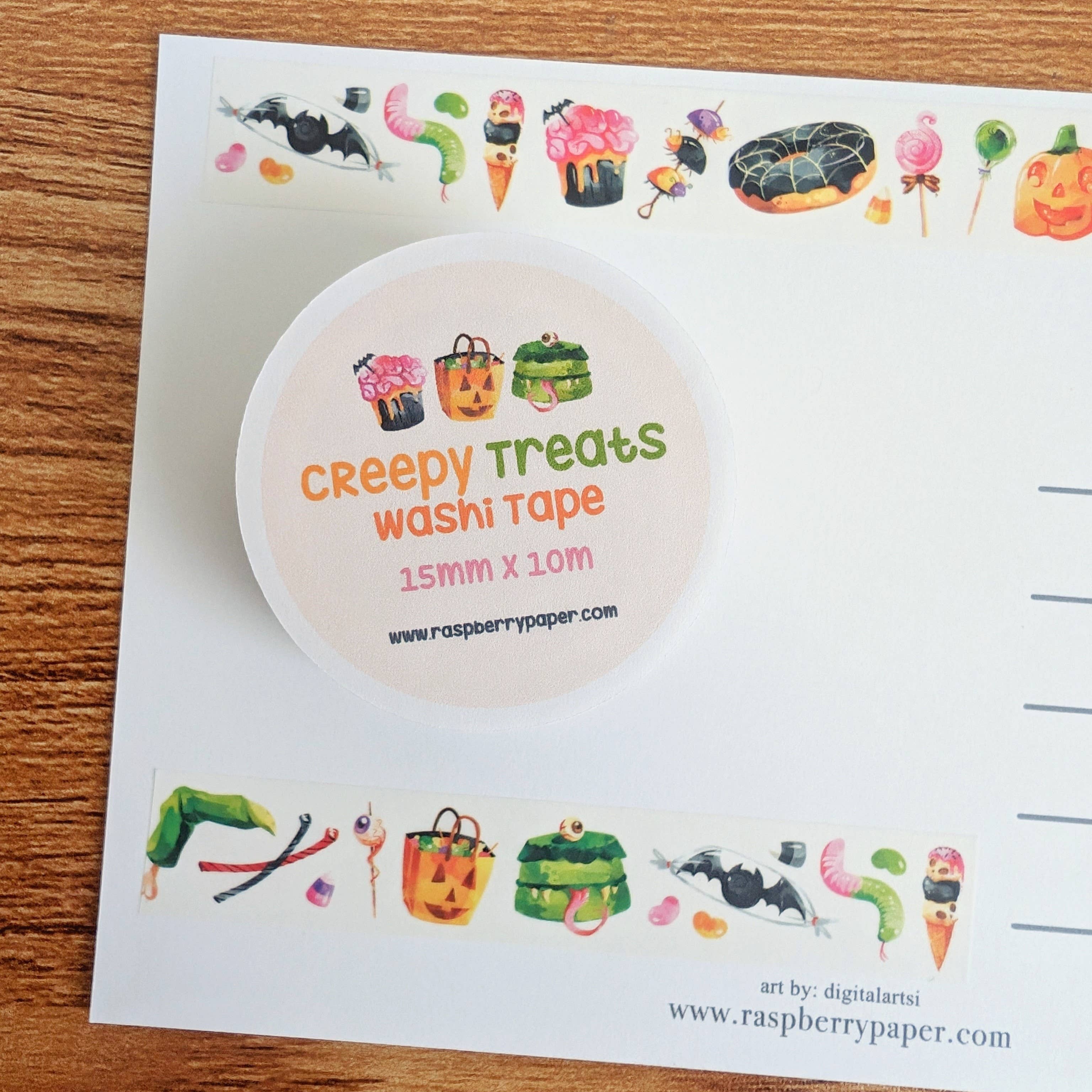 Raspberry Paper - Wholesale Washi Tape - Creepy Treats Washi Tape0