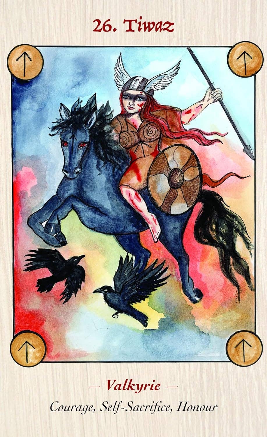 Cardshouse – Großhandel Tarot-Karten – Runen-Orakelkarten der nordischen Göttin Blauer Engel6