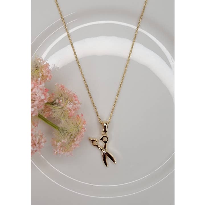 BETTYOH INC - Wholesale Pendant/Charm Necklace - SMALL SCISSOR NECKLACE.