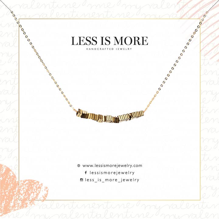 Gold Hematite Slice Smile Bracelet (Gold or Silver) for wholesale by Less is More