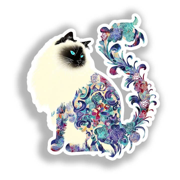 Yoonek Graphics - Wholesale Sticker - Birman Cat Decal Sticker # A019027
