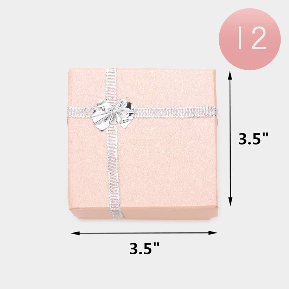 Sensibling Corp. - Wholesale Gift Box - 12PCS - Simple Bow Deco Square Gift Boxes2