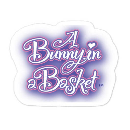 A Bunny in a Basket LOGO Bubble-free sticker for wholesale by A Bunny in a Basket, LLC