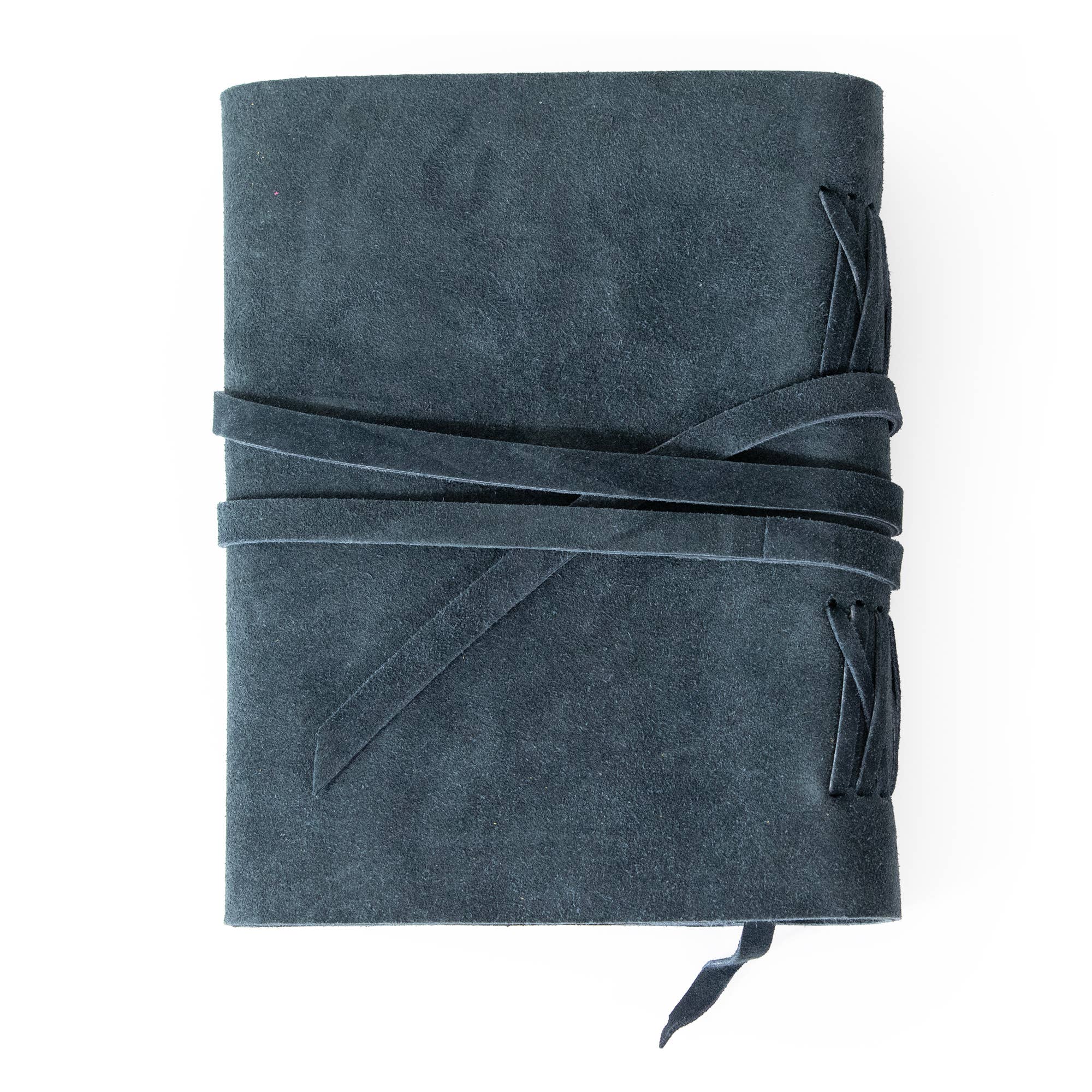 Andaluca - Wholesale Journal/Diary - Grey Blue Suede Journal w/ Organic Cotton Paper: Large4