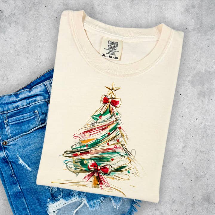 SCRIBBLY CHRISTMAS TREE for wholesale by Lauras Closet
