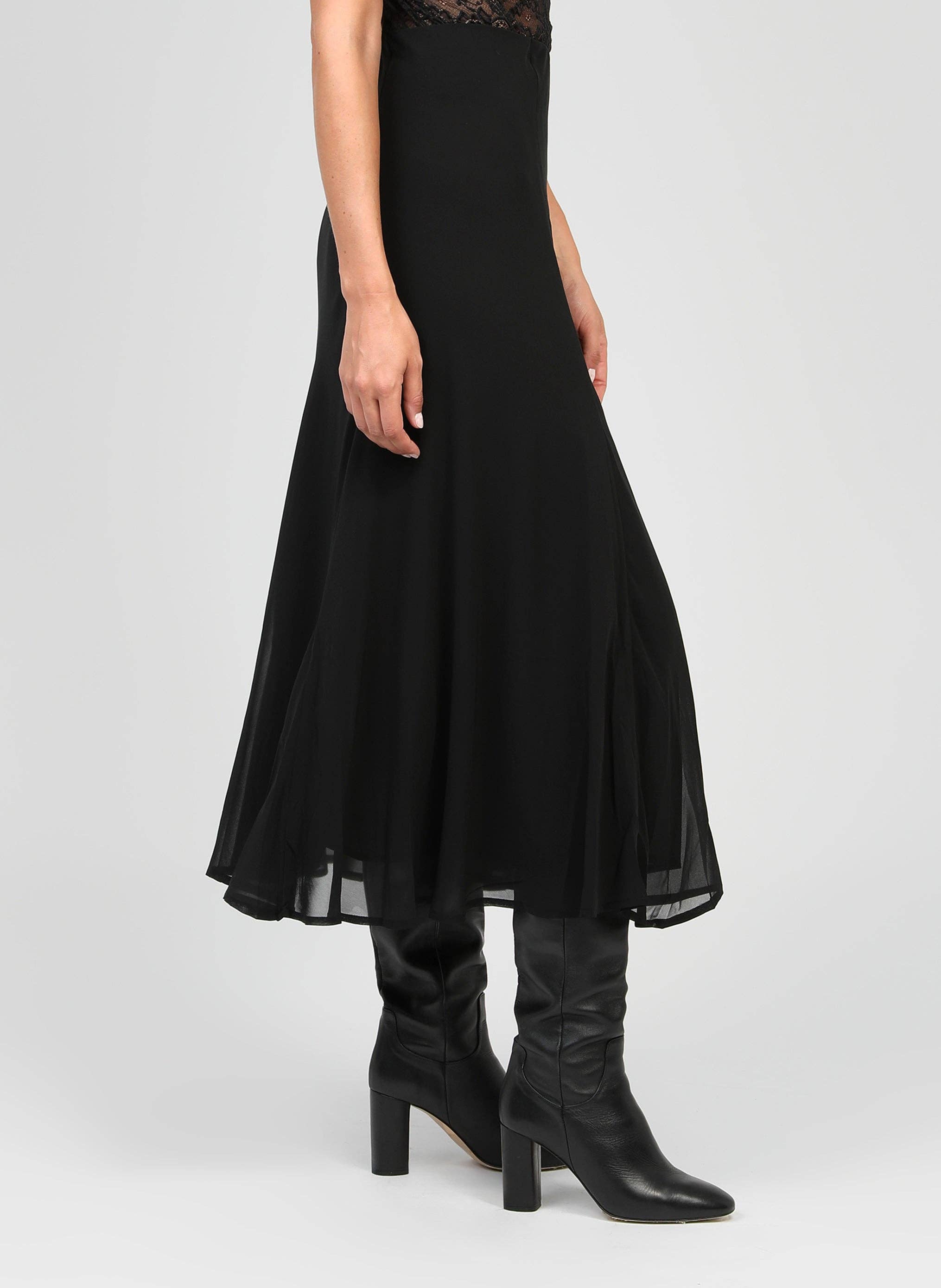 An'ge - Wholesale Skirt - Women's - LONG SKIRT JELEME black2