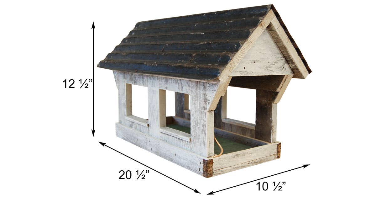 BestNest Inc - Wholesale Bird Feeder - Amish Made Covered Bridge Bird Feeder1