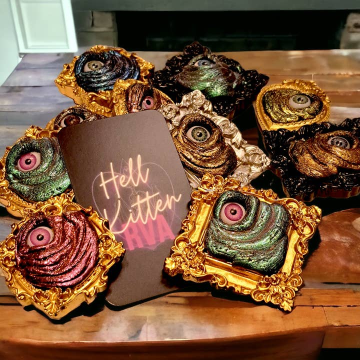 Monster Eye Brooches Bulk Assortments for wholesale by Hell Kitten RVA