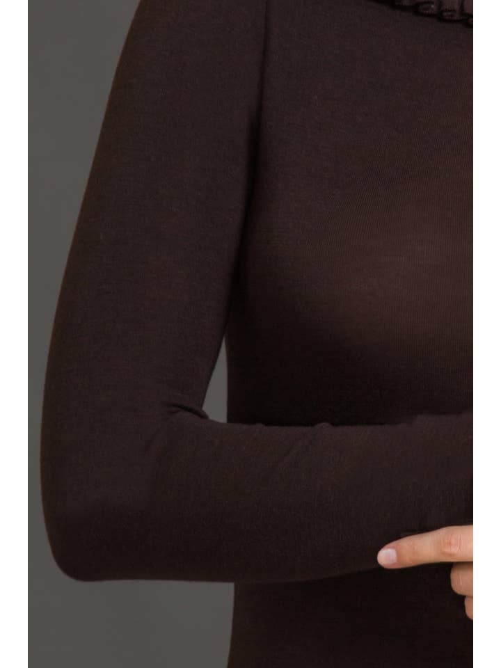 Madiva - Wholesale Knit Top - Women's - 692 04 Long Sleeve V-Neck - Wool Silk2