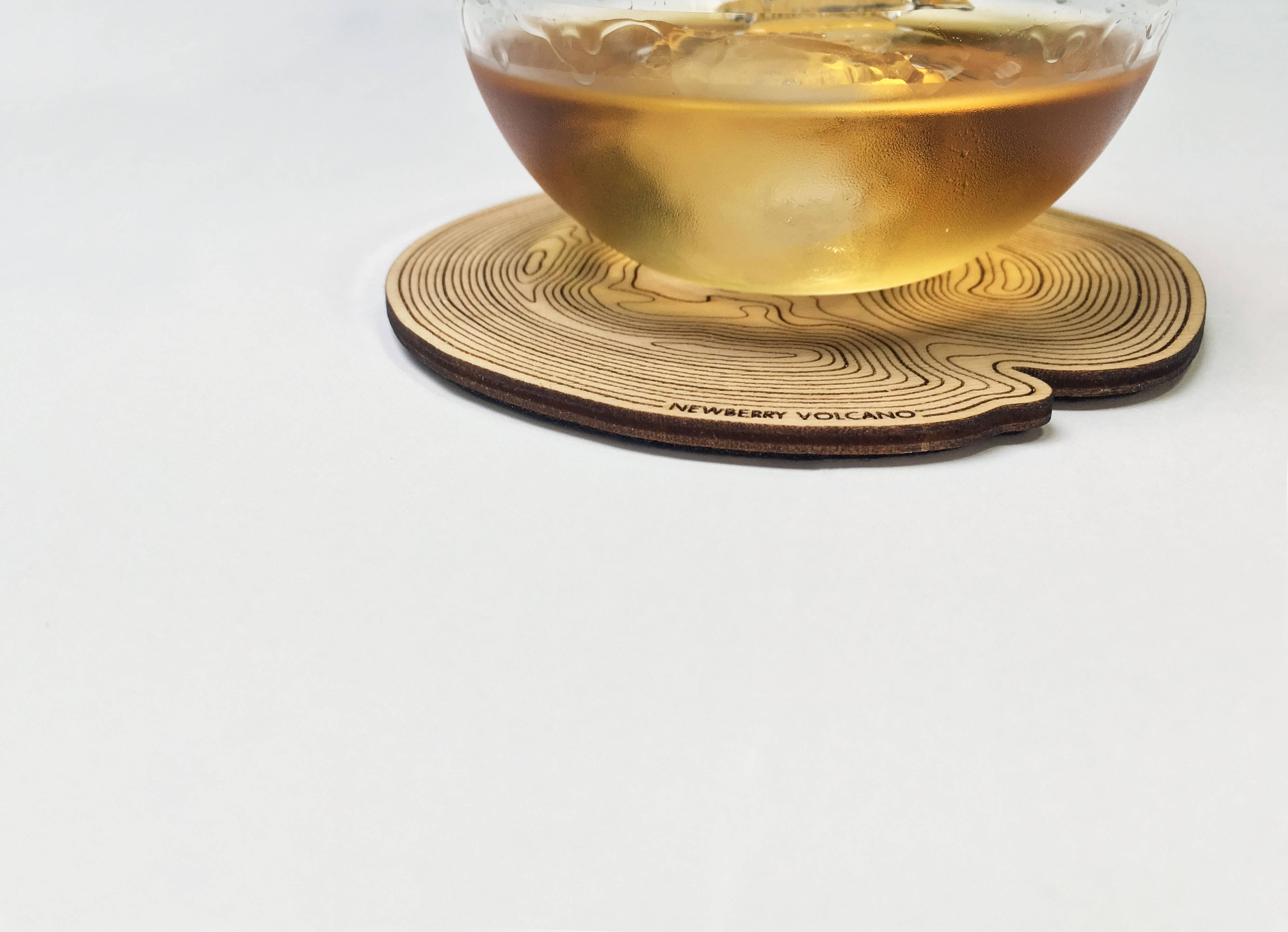 SML | Simple Modern Living - Wholesale Coasters - Mt Hood Topography Coaster - Single3