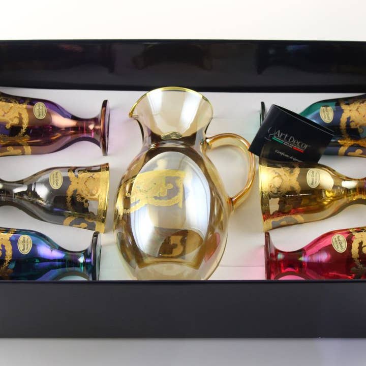 Set of 7 Pcs. Max Smooth Bass Water W/Siri Jug for wholesale by Art Decor Srl