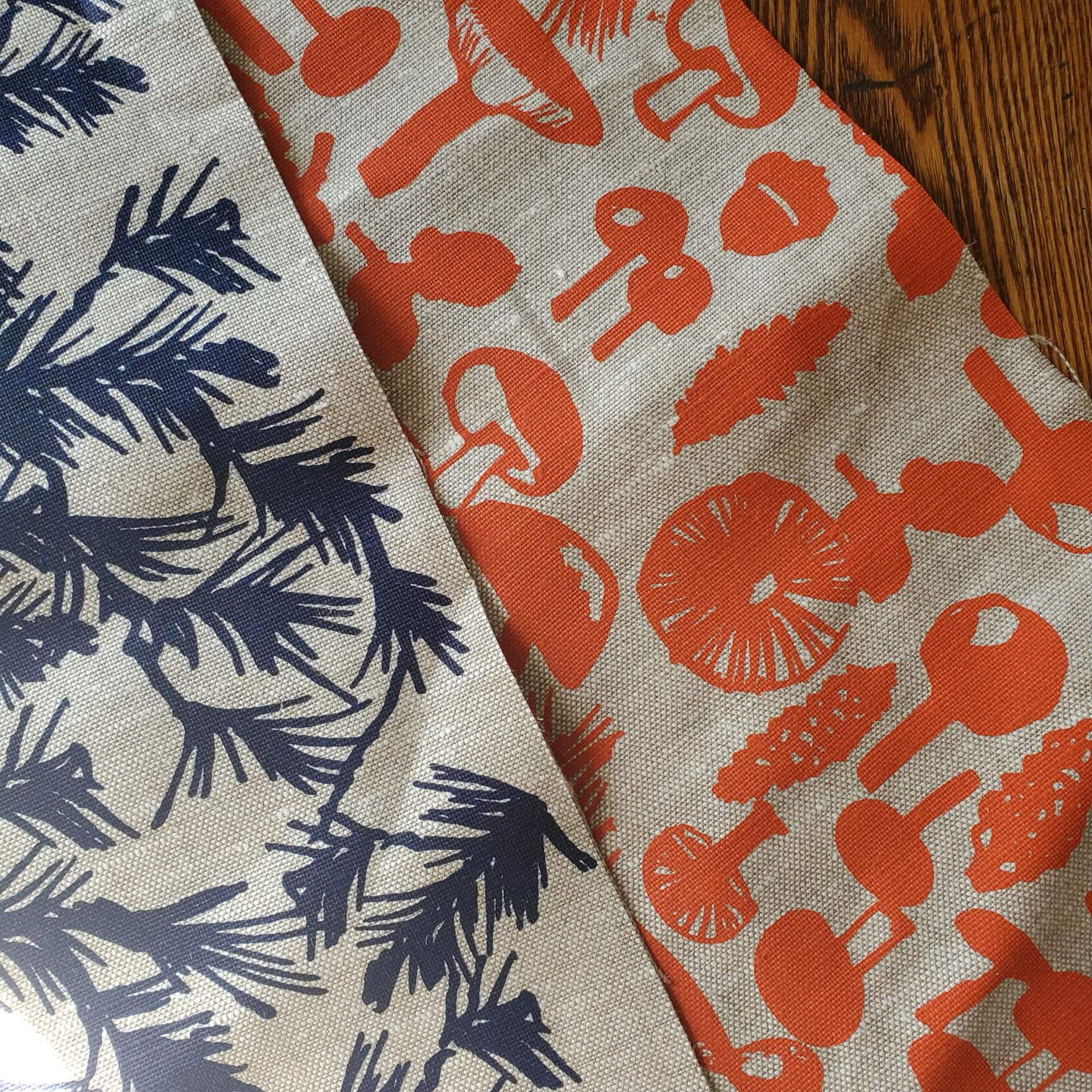 Erin Flett - Wholesale Satchel - Women's - Mushrooms Heavy Linen or Heavy Canvas Satchel Bag1