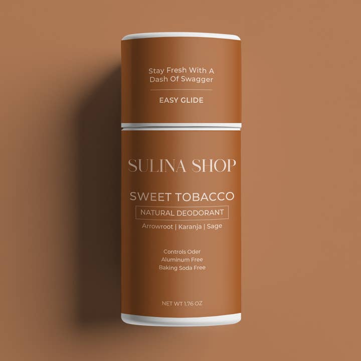Sweet Tobacco Natural Deodorant for wholesale by Sulina Shop