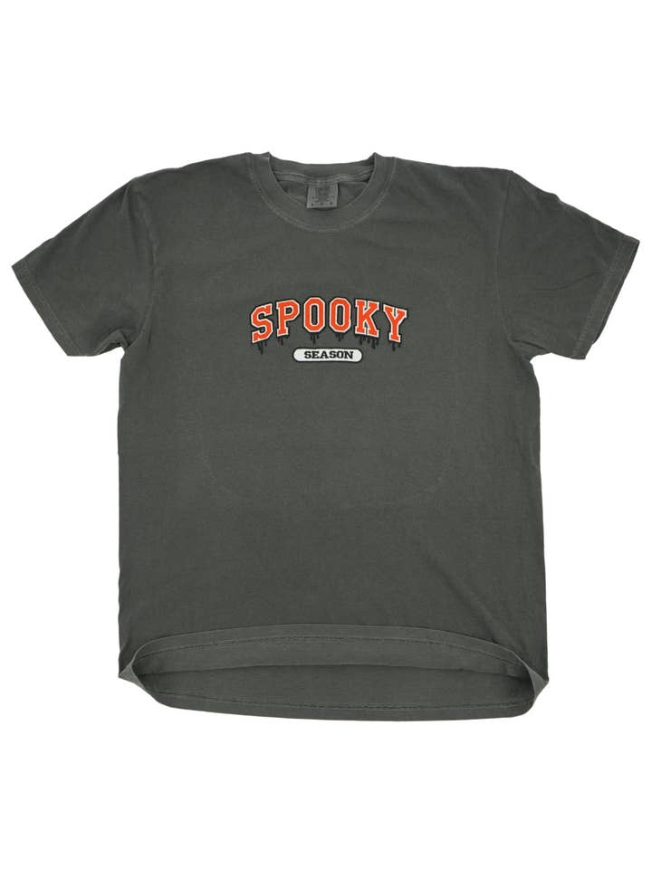 Spooky Season Embroidered Tshirt for wholesale by The Brim Reapers