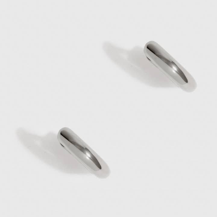 Mini Plain Huggie Earrings for wholesale by DRAE COLLECTION